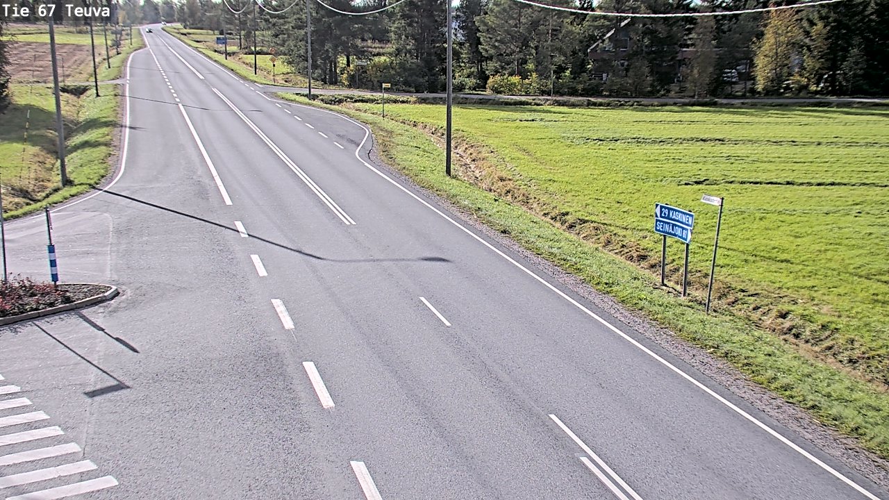 Weather Camera Image Road 67 Teuva, Teuva, Etelä-Pohjanmaa