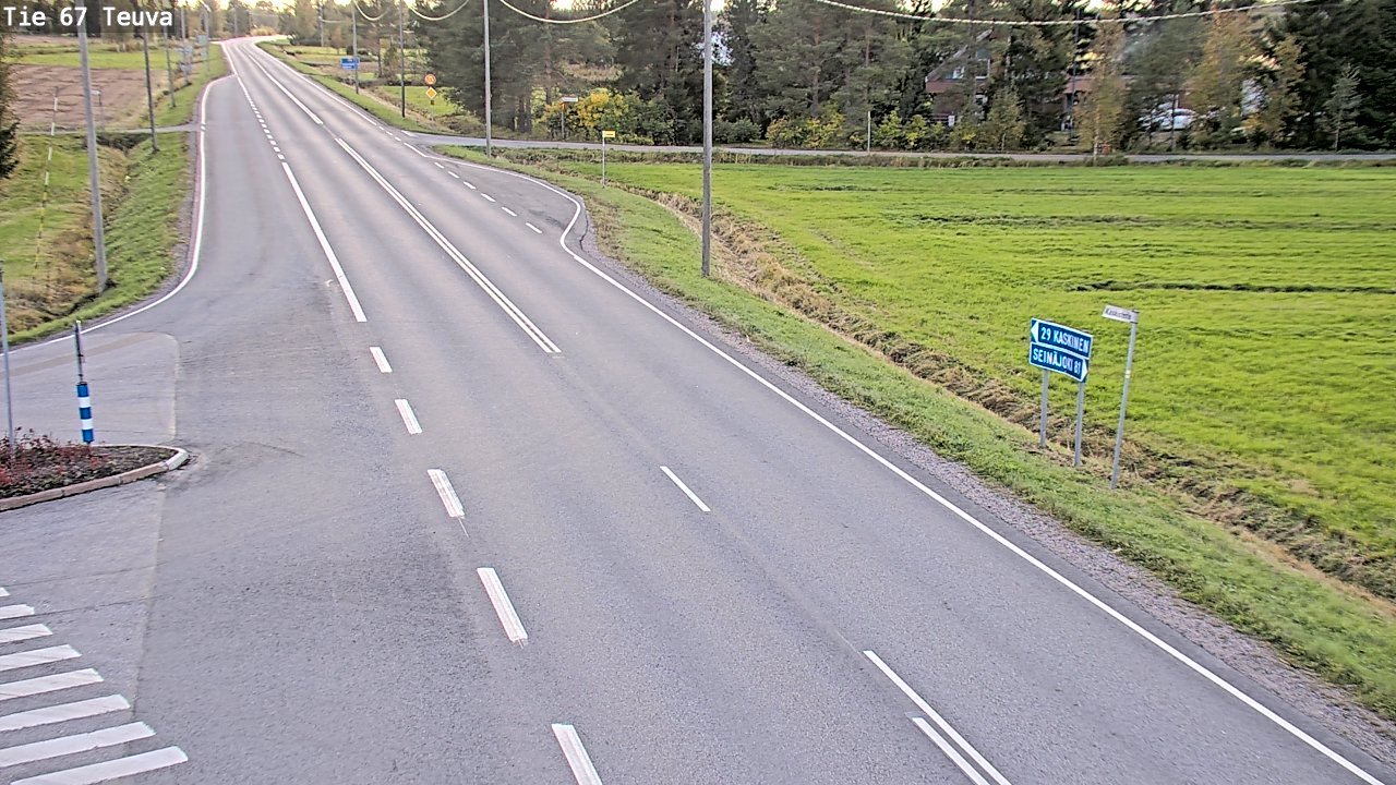 Weather Camera Image Road 67 Teuva, Teuva, Etelä-Pohjanmaa