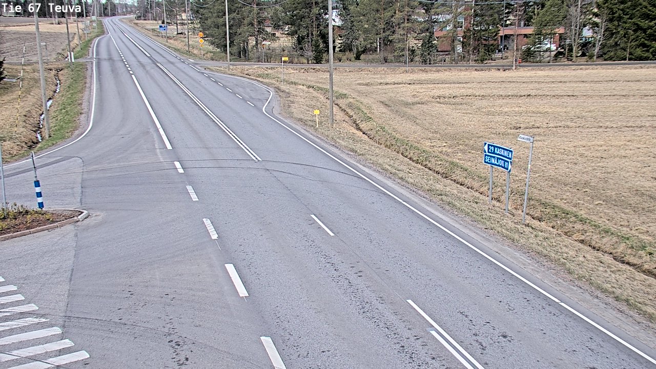 Weather Camera Image Väg 67 Östermark, Teuva, Etelä-Pohjanmaa