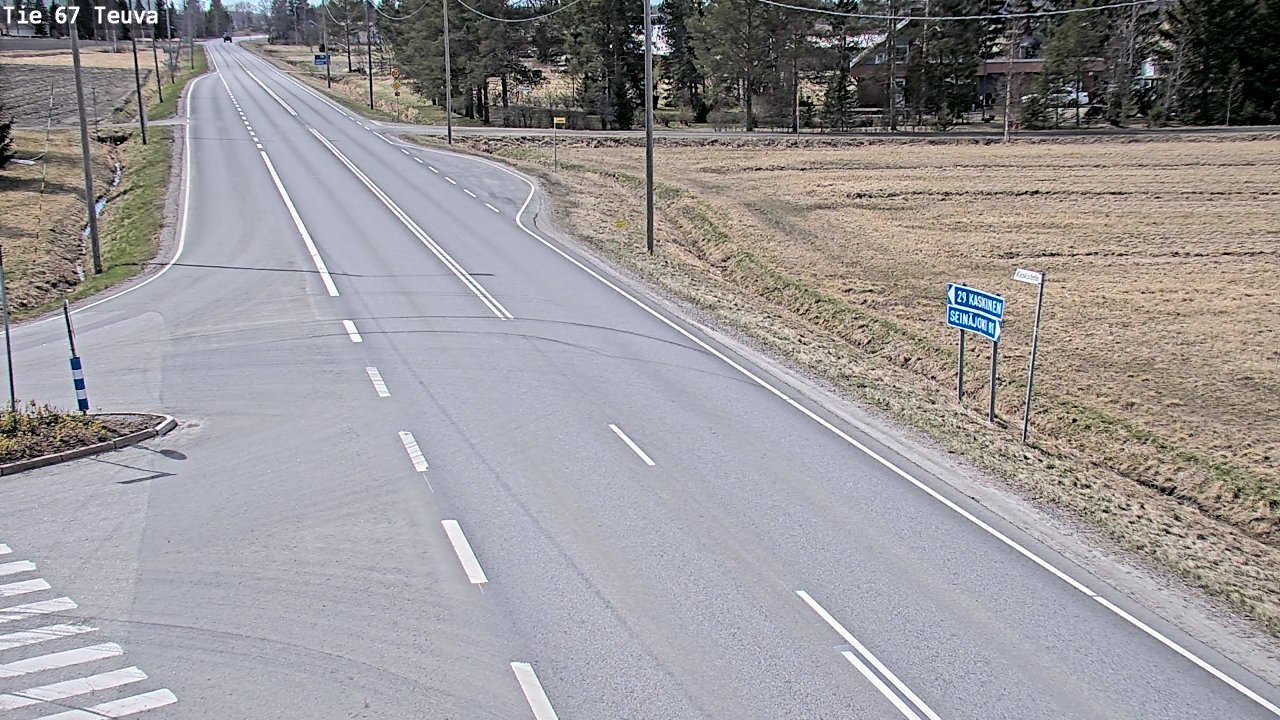 Weather Camera Image Väg 67 Östermark, Teuva, Etelä-Pohjanmaa