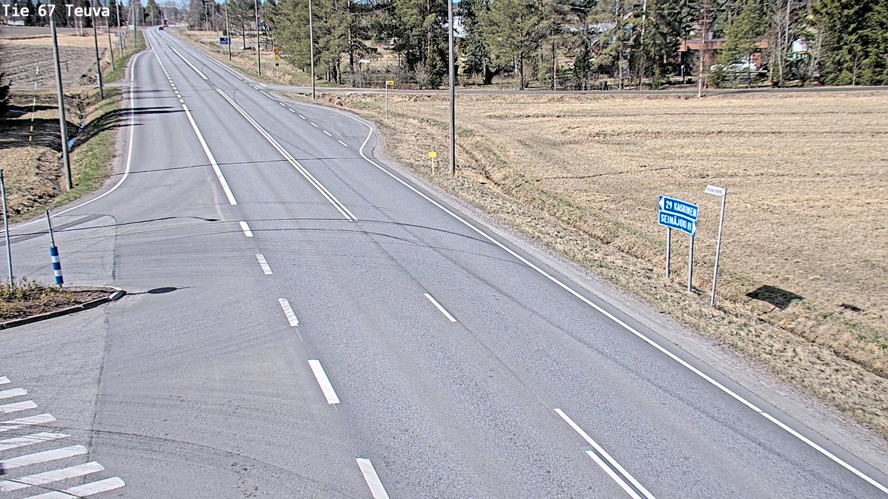 Weather Camera Image Väg 67 Östermark, Teuva, Etelä-Pohjanmaa
