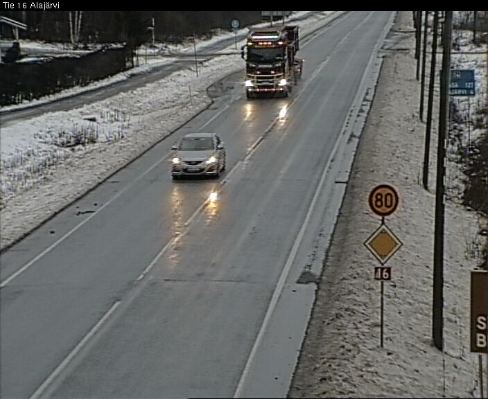 Weather Camera Image Road 16 Alajärvi, Alajärvi, Etelä-Pohjanmaa