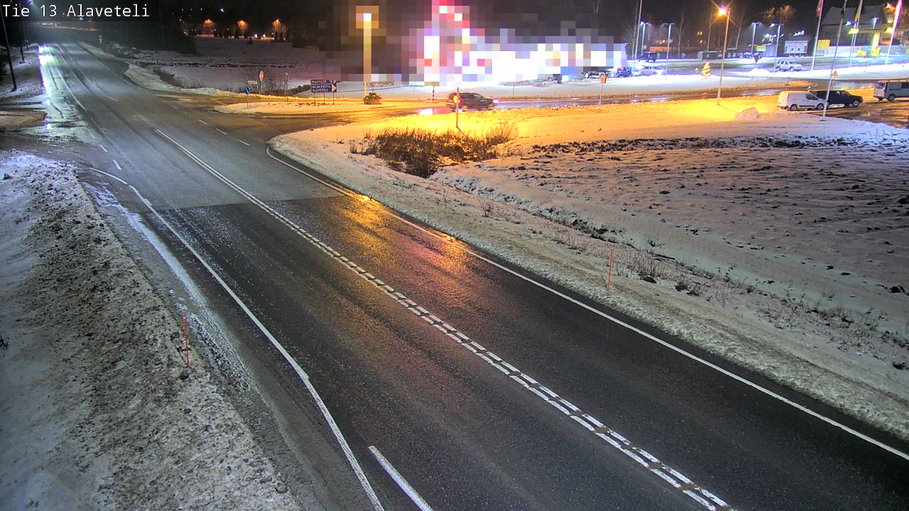 Weather Camera Image Väg 13 Kronoby Nedervetil, Kruunupyy, Pohjanmaa