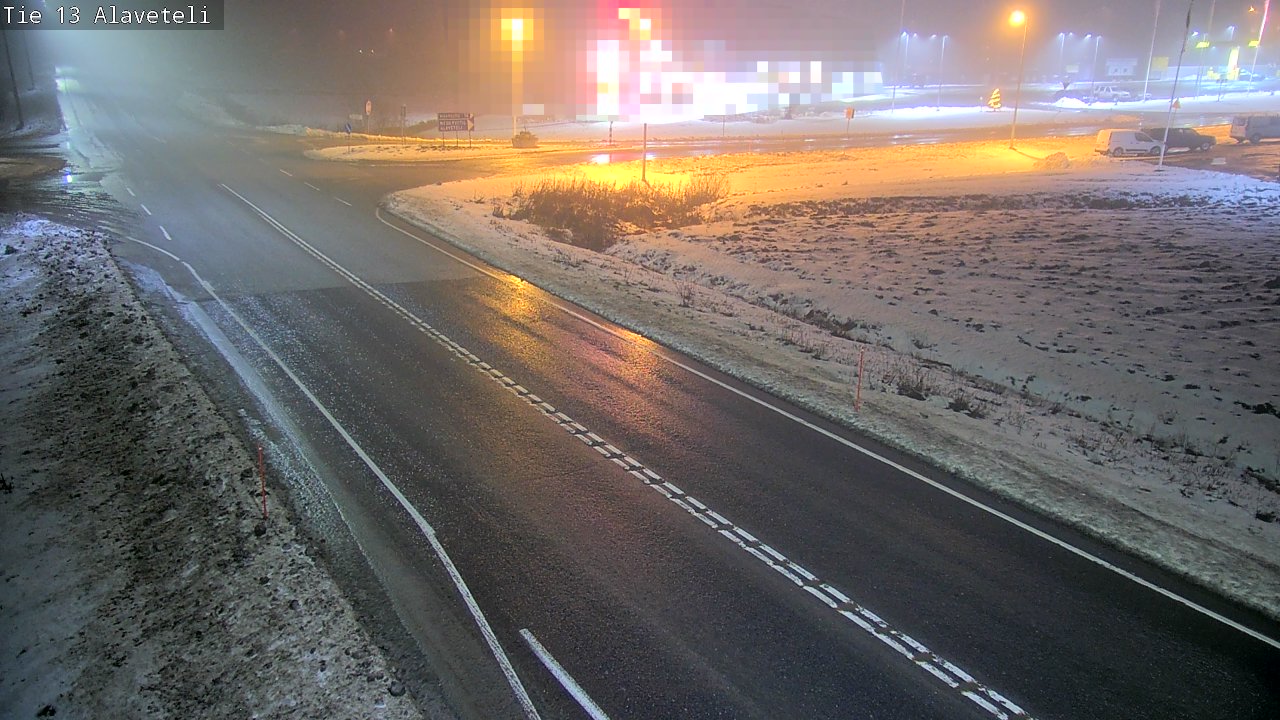 Weather Camera Image Väg 13 Kronoby Nedervetil, Kruunupyy, Pohjanmaa