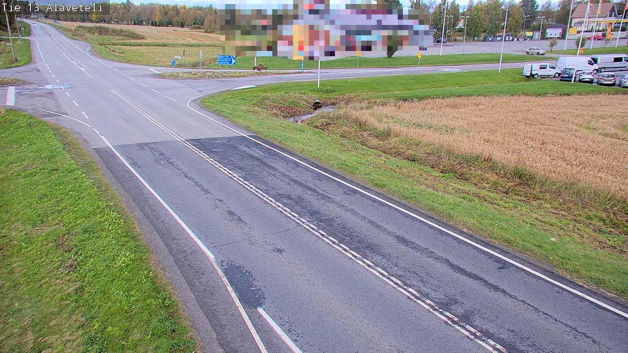 Weather Camera Image Road 13 Kruunupyy Alaveteli, Kruunupyy, Pohjanmaa