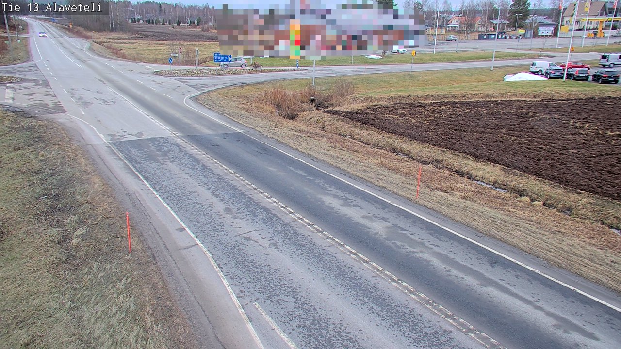 Weather Camera Image Väg 13 Kronoby Nedervetil, Kruunupyy, Pohjanmaa