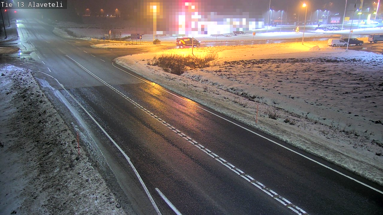 Weather Camera Image Väg 13 Kronoby Nedervetil, Kruunupyy, Pohjanmaa