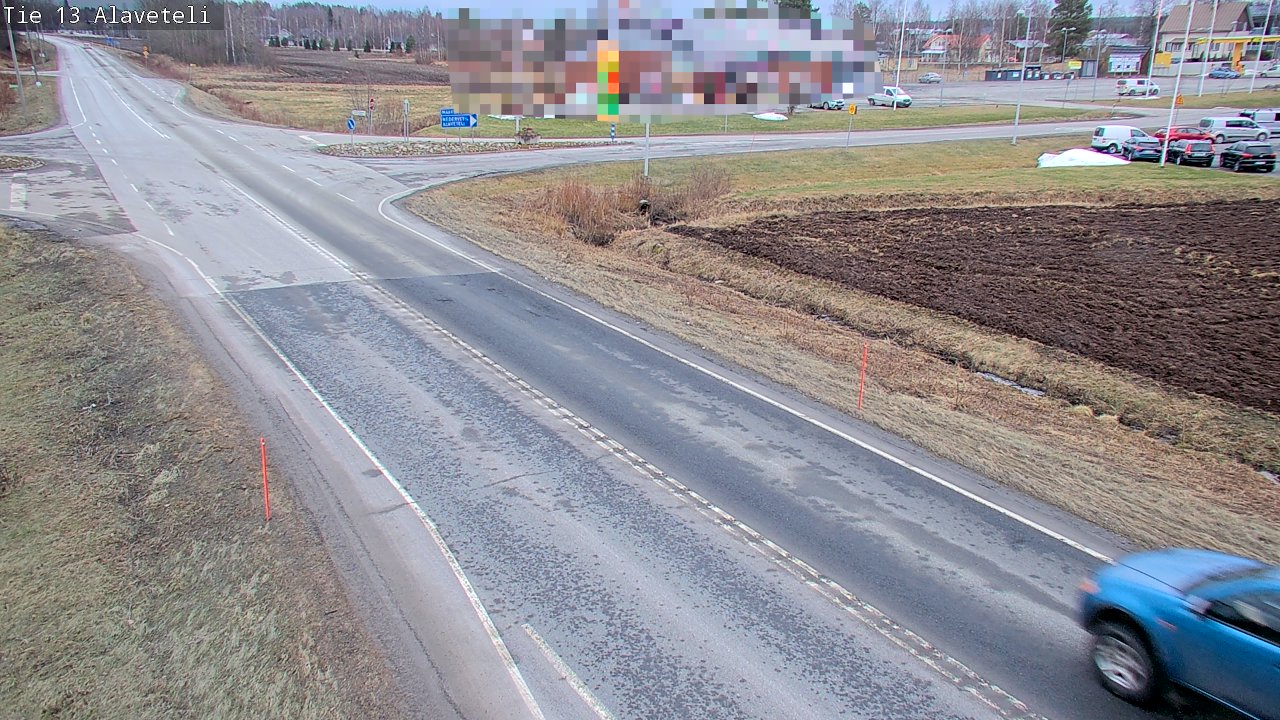 Weather Camera Image Väg 13 Kronoby Nedervetil, Kruunupyy, Pohjanmaa