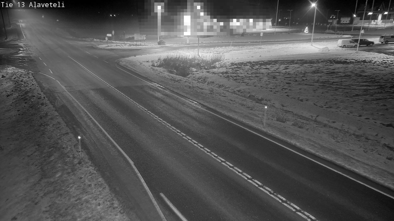 Weather Camera Image Väg 13 Kronoby Nedervetil, Kruunupyy, Pohjanmaa