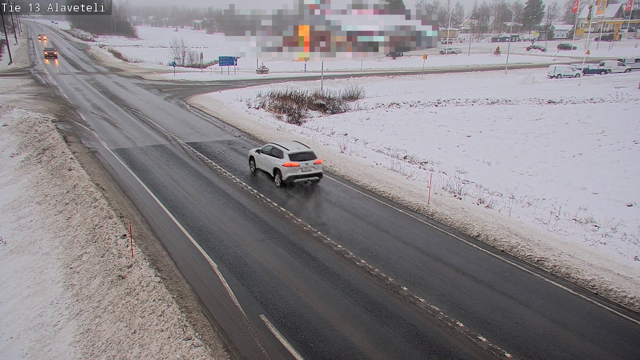 Weather Camera Image Väg 13 Kronoby Nedervetil, Kruunupyy, Pohjanmaa