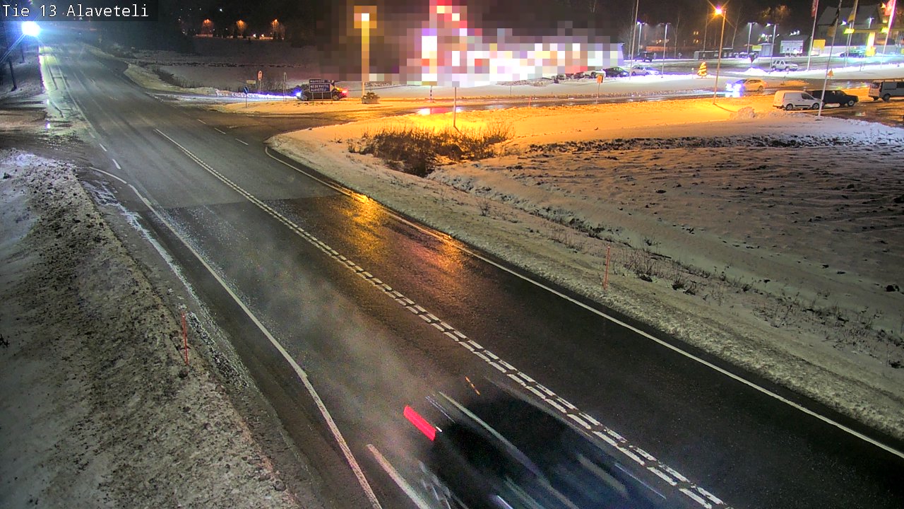 Weather Camera Image Väg 13 Kronoby Nedervetil, Kruunupyy, Pohjanmaa