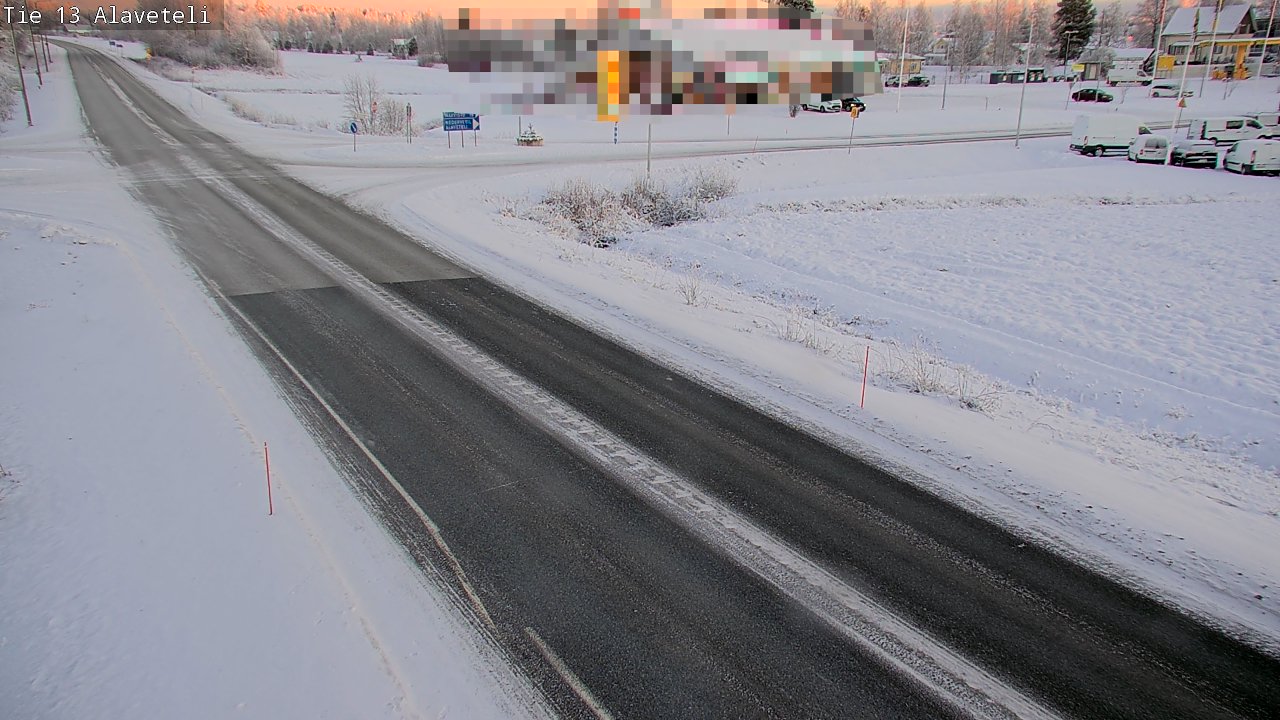 Weather Camera Image Väg 13 Kronoby Nedervetil, Kruunupyy, Pohjanmaa