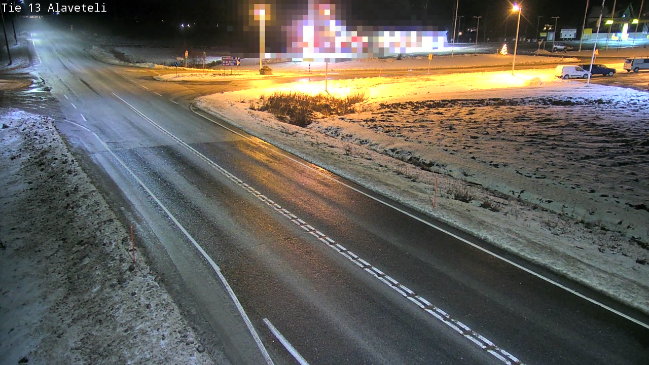 Weather Camera Image Väg 13 Kronoby Nedervetil, Kruunupyy, Pohjanmaa