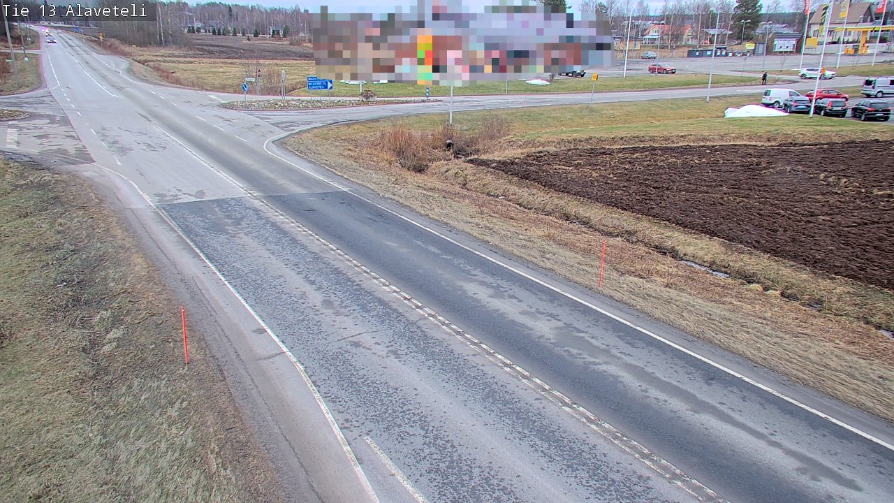Weather Camera Image Väg 13 Kronoby Nedervetil, Kruunupyy, Pohjanmaa
