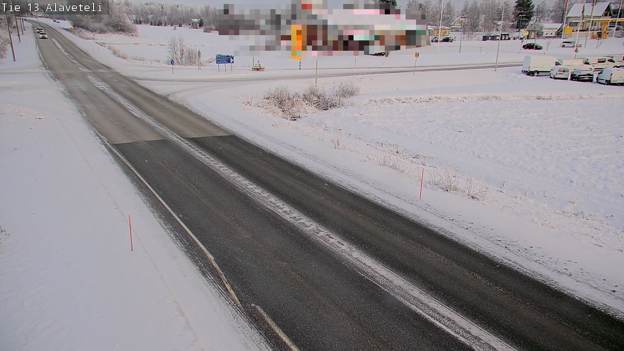 Weather Camera Image Väg 13 Kronoby Nedervetil, Kruunupyy, Pohjanmaa