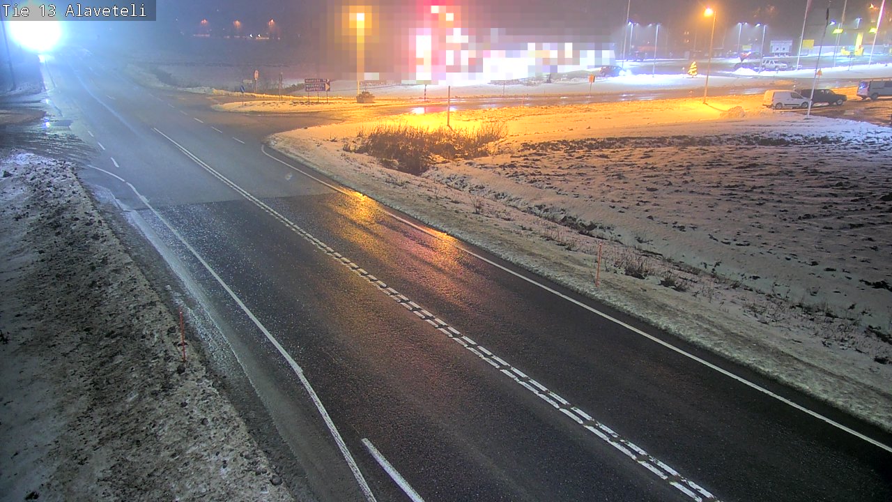 Weather Camera Image Väg 13 Kronoby Nedervetil, Kruunupyy, Pohjanmaa