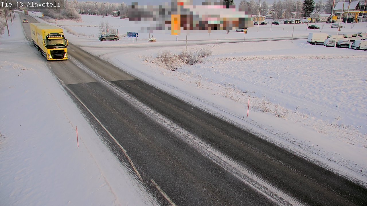 Weather Camera Image Väg 13 Kronoby Nedervetil, Kruunupyy, Pohjanmaa