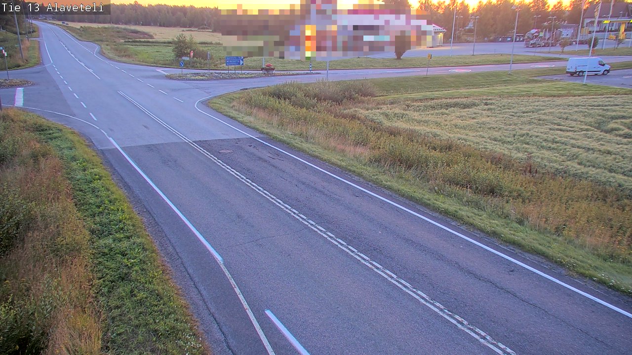 Weather Camera Image Road 13 Kruunupyy Alaveteli, Kruunupyy, Pohjanmaa