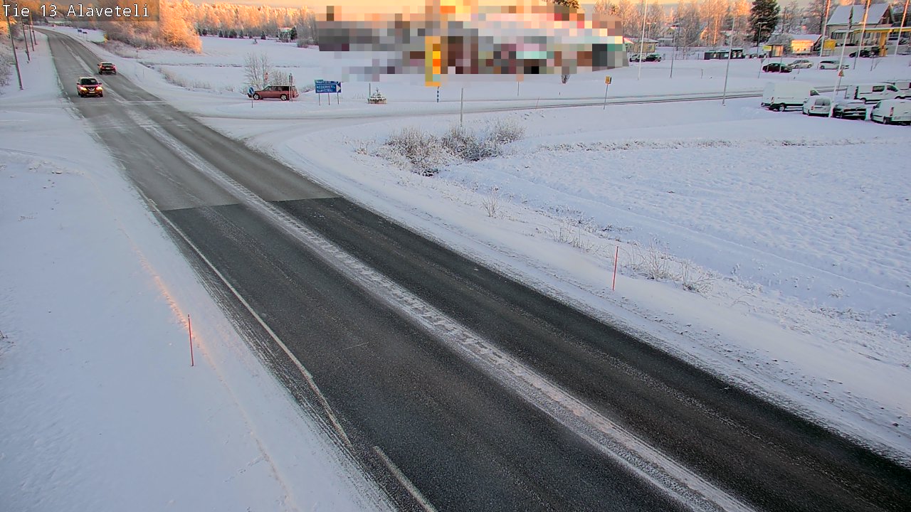 Weather Camera Image Väg 13 Kronoby Nedervetil, Kruunupyy, Pohjanmaa