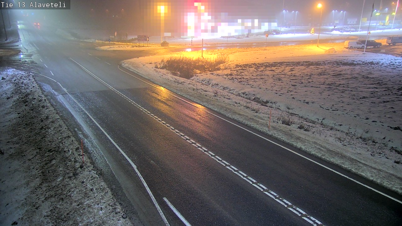 Weather Camera Image Väg 13 Kronoby Nedervetil, Kruunupyy, Pohjanmaa