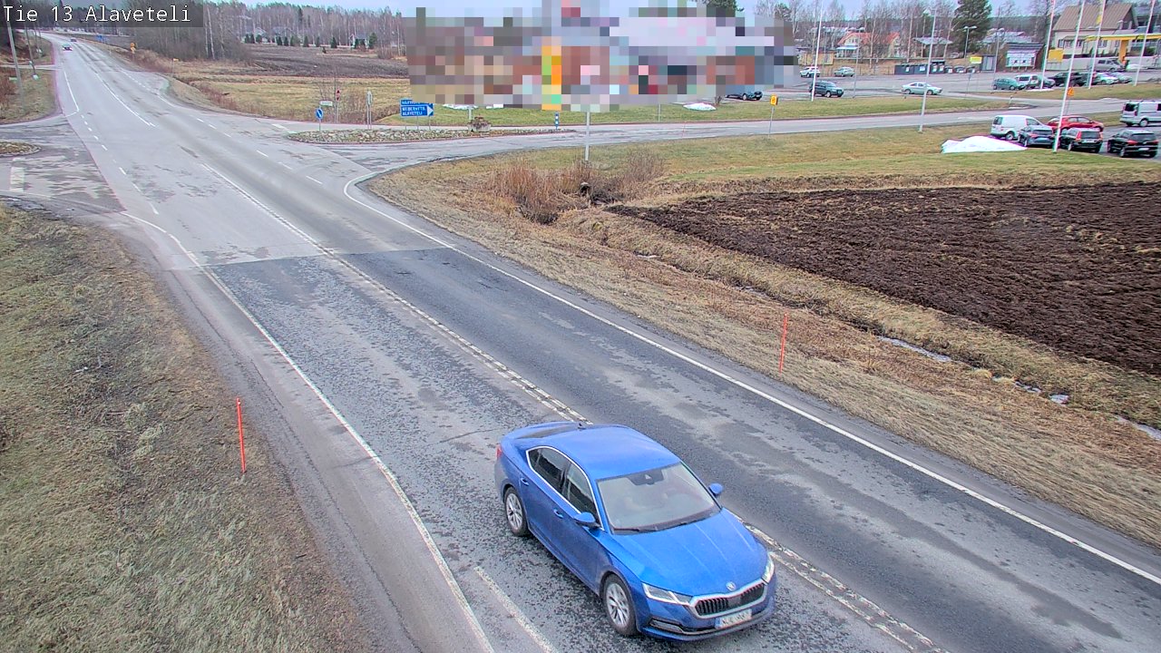 Weather Camera Image Road 13 Kruunupyy Alaveteli, Kruunupyy, Pohjanmaa