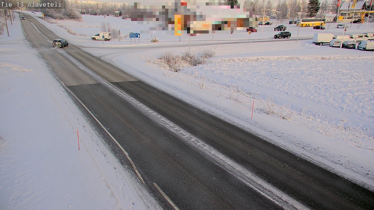 Weather Camera Image Väg 13 Kronoby Nedervetil, Kruunupyy, Pohjanmaa