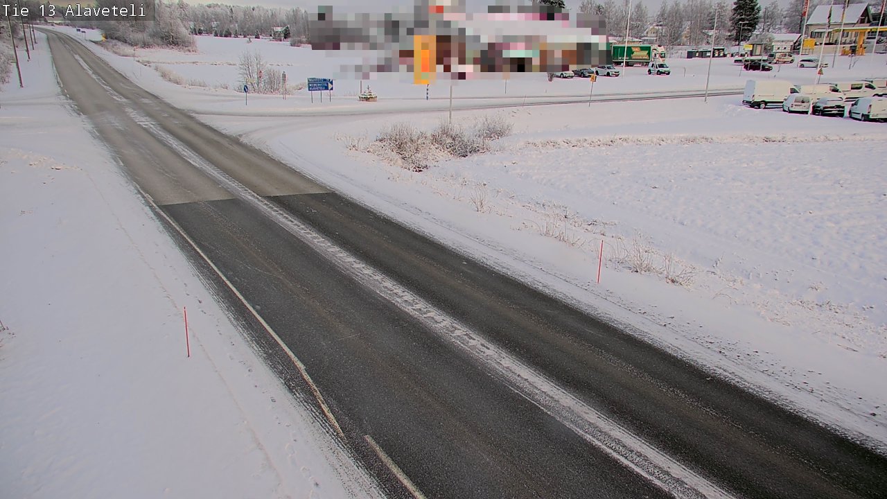 Weather Camera Image Väg 13 Kronoby Nedervetil, Kruunupyy, Pohjanmaa