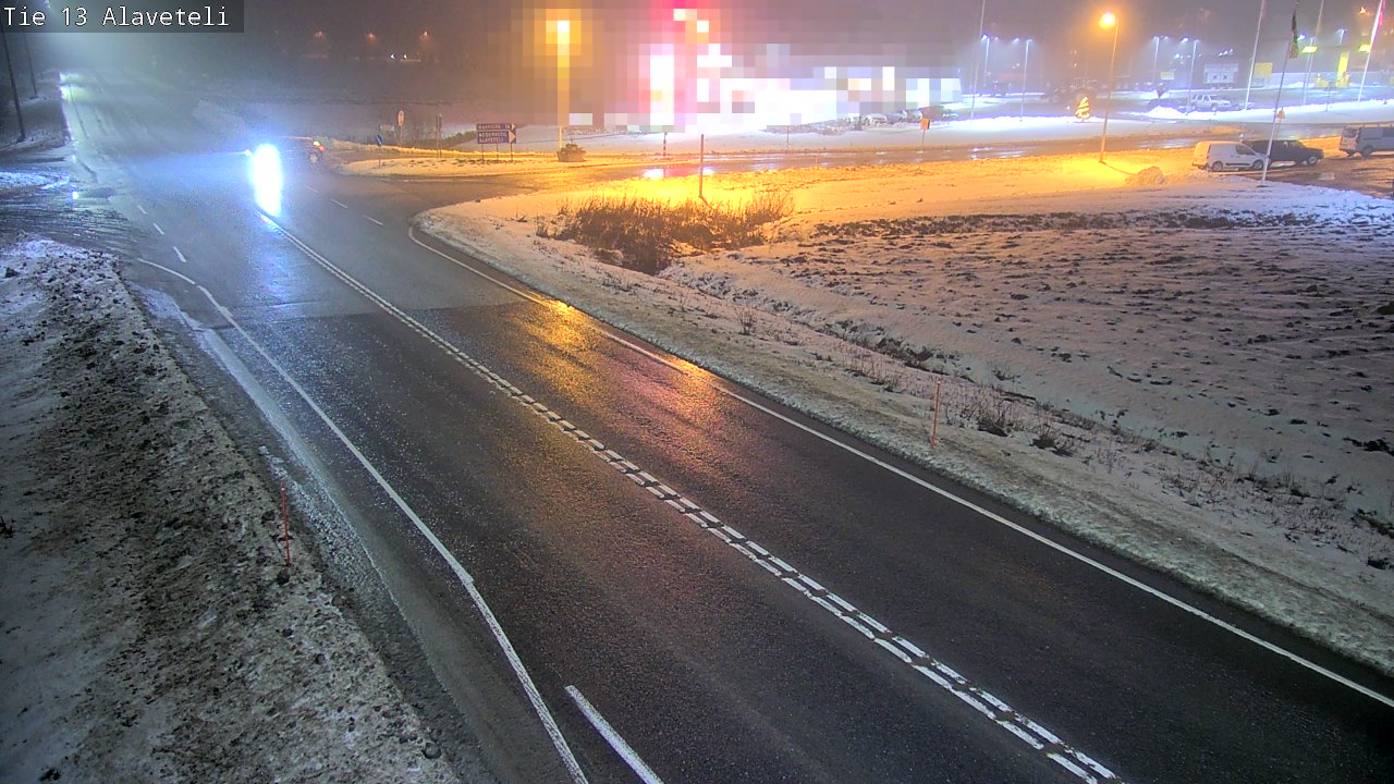 Weather Camera Image Väg 13 Kronoby Nedervetil, Kruunupyy, Pohjanmaa