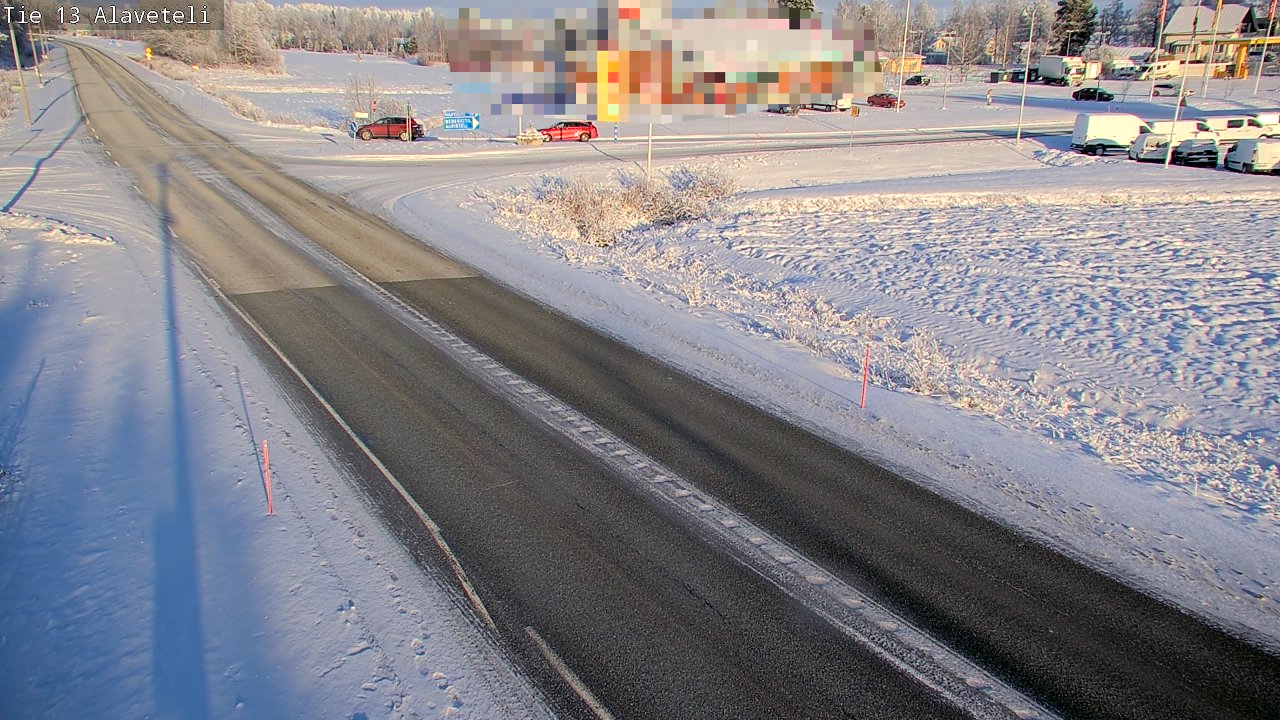 Weather Camera Image Road 13 Kruunupyy Alaveteli, Kruunupyy, Pohjanmaa