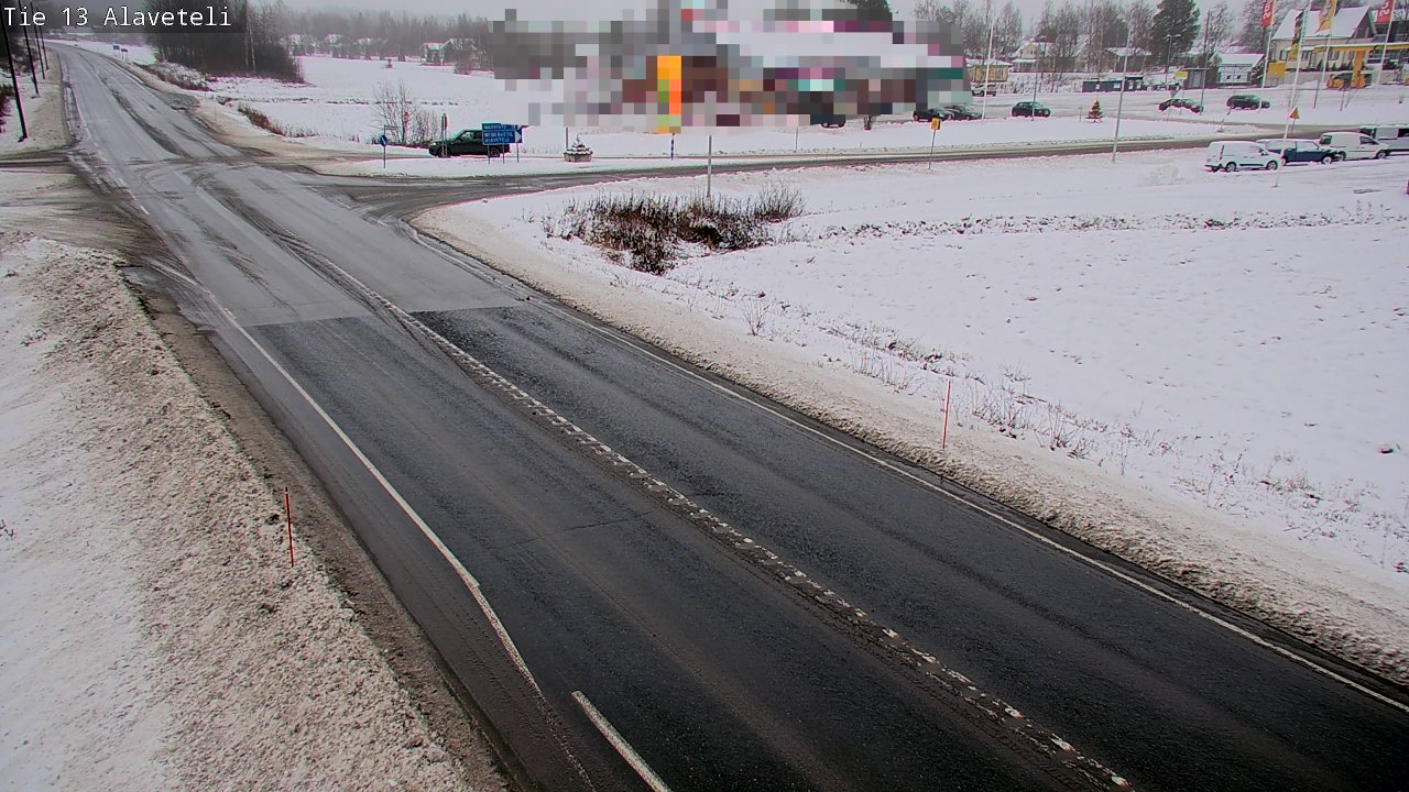 Weather Camera Image Väg 13 Kronoby Nedervetil, Kruunupyy, Pohjanmaa