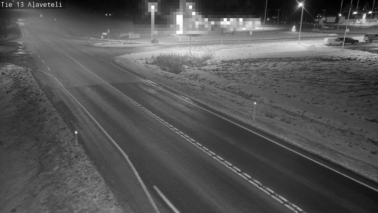 Weather Camera Image Väg 13 Kronoby Nedervetil, Kruunupyy, Pohjanmaa