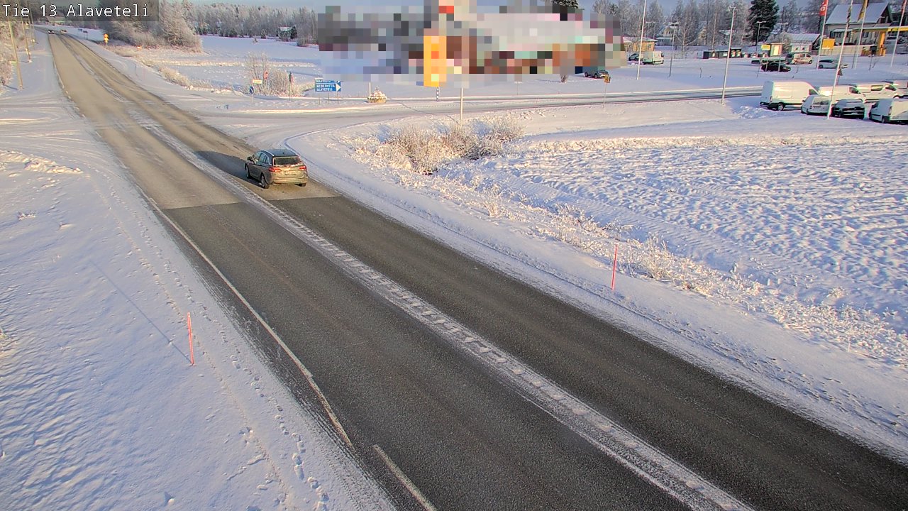 Weather Camera Image Väg 13 Kronoby Nedervetil, Kruunupyy, Pohjanmaa