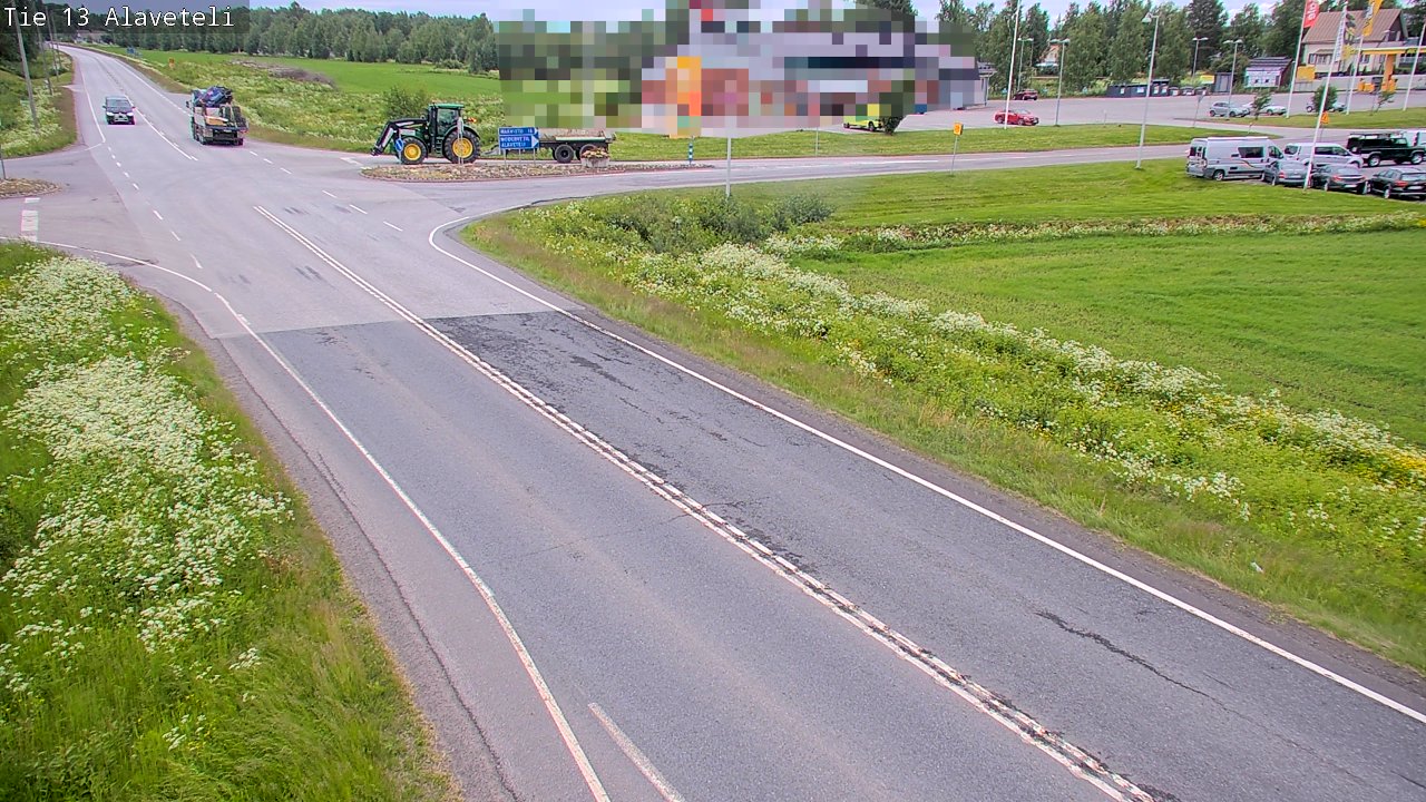 Weather Camera Image Road 13 Kruunupyy Alaveteli, Kruunupyy, Pohjanmaa