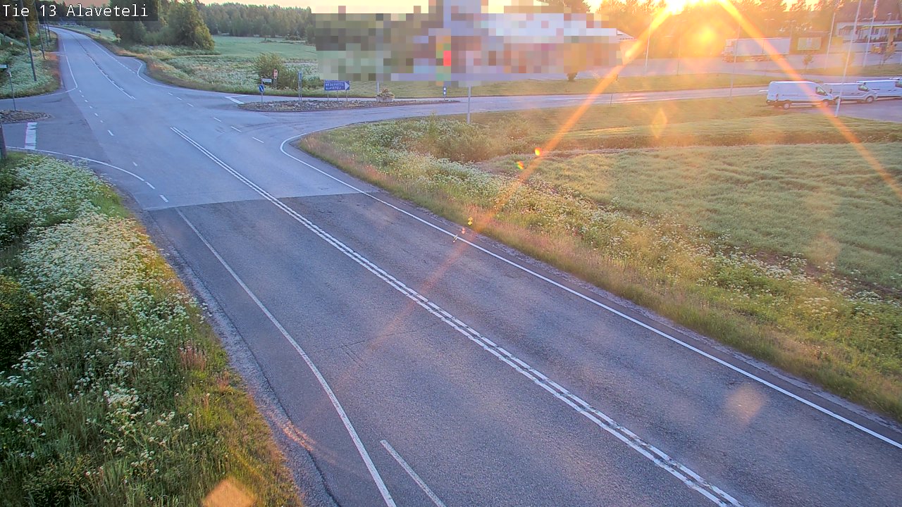 Weather Camera Image Road 13 Kruunupyy Alaveteli, Kruunupyy, Pohjanmaa