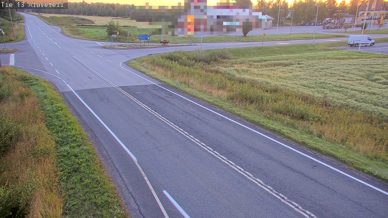 Weather Camera Image Road 13 Kruunupyy Alaveteli, Kruunupyy, Pohjanmaa