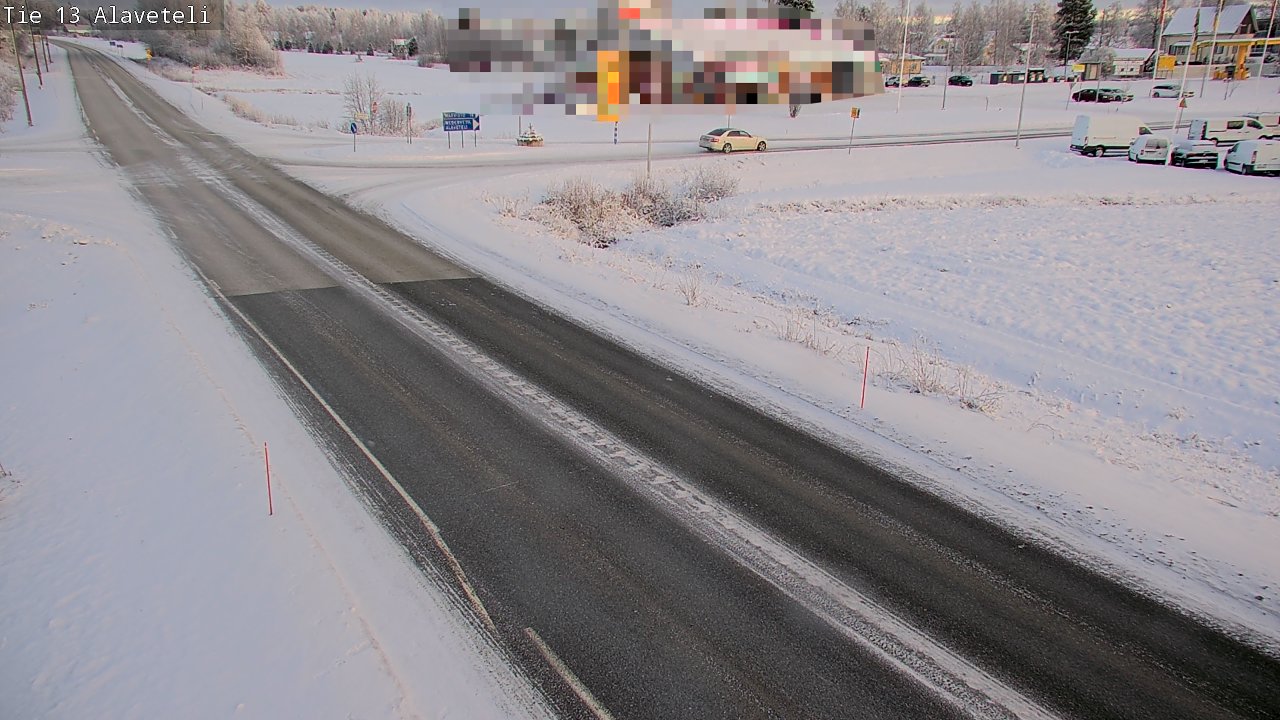 Weather Camera Image Väg 13 Kronoby Nedervetil, Kruunupyy, Pohjanmaa