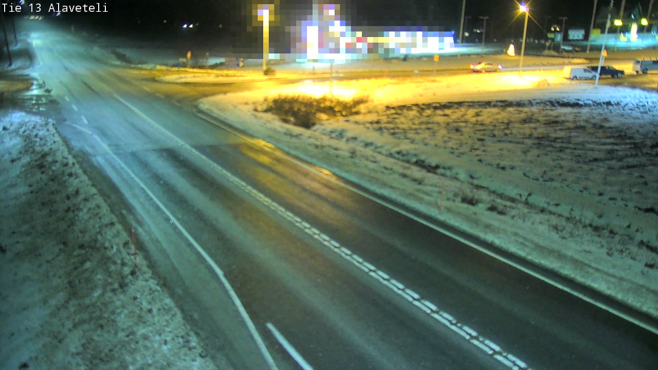 Weather Camera Image Väg 13 Kronoby Nedervetil, Kruunupyy, Pohjanmaa