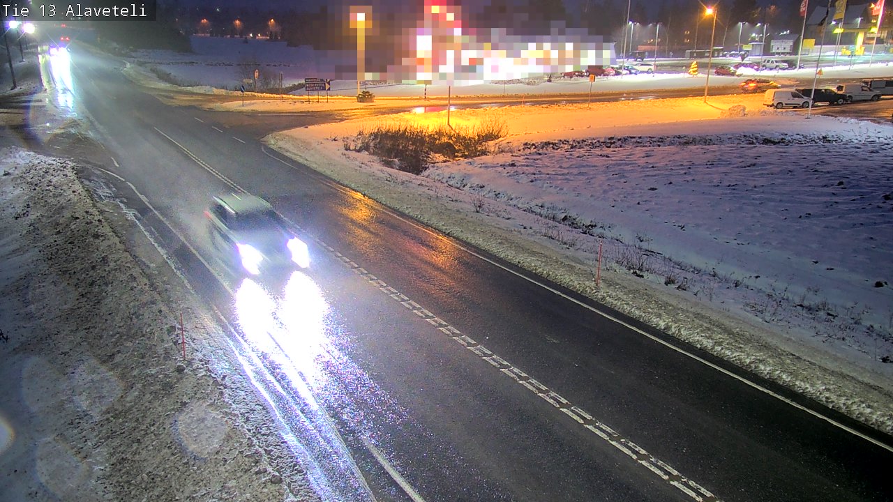 Weather Camera Image Väg 13 Kronoby Nedervetil, Kruunupyy, Pohjanmaa