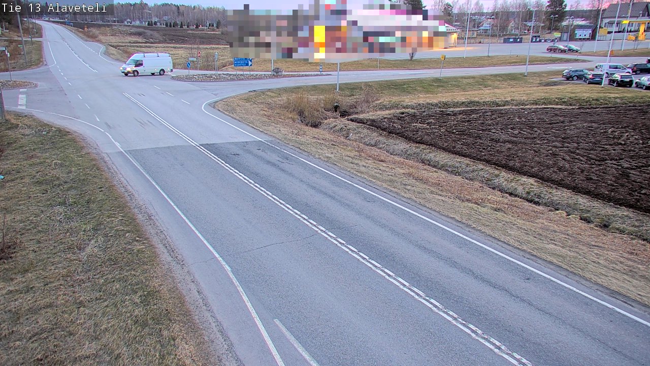 Weather Camera Image Road 13 Kruunupyy Alaveteli, Kruunupyy, Pohjanmaa