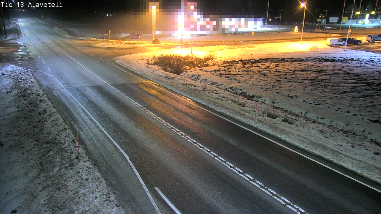 Weather Camera Image Väg 13 Kronoby Nedervetil, Kruunupyy, Pohjanmaa