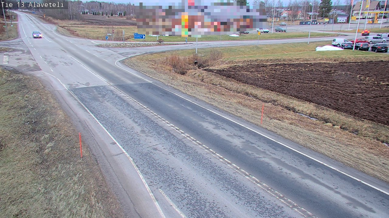 Weather Camera Image Väg 13 Kronoby Nedervetil, Kruunupyy, Pohjanmaa