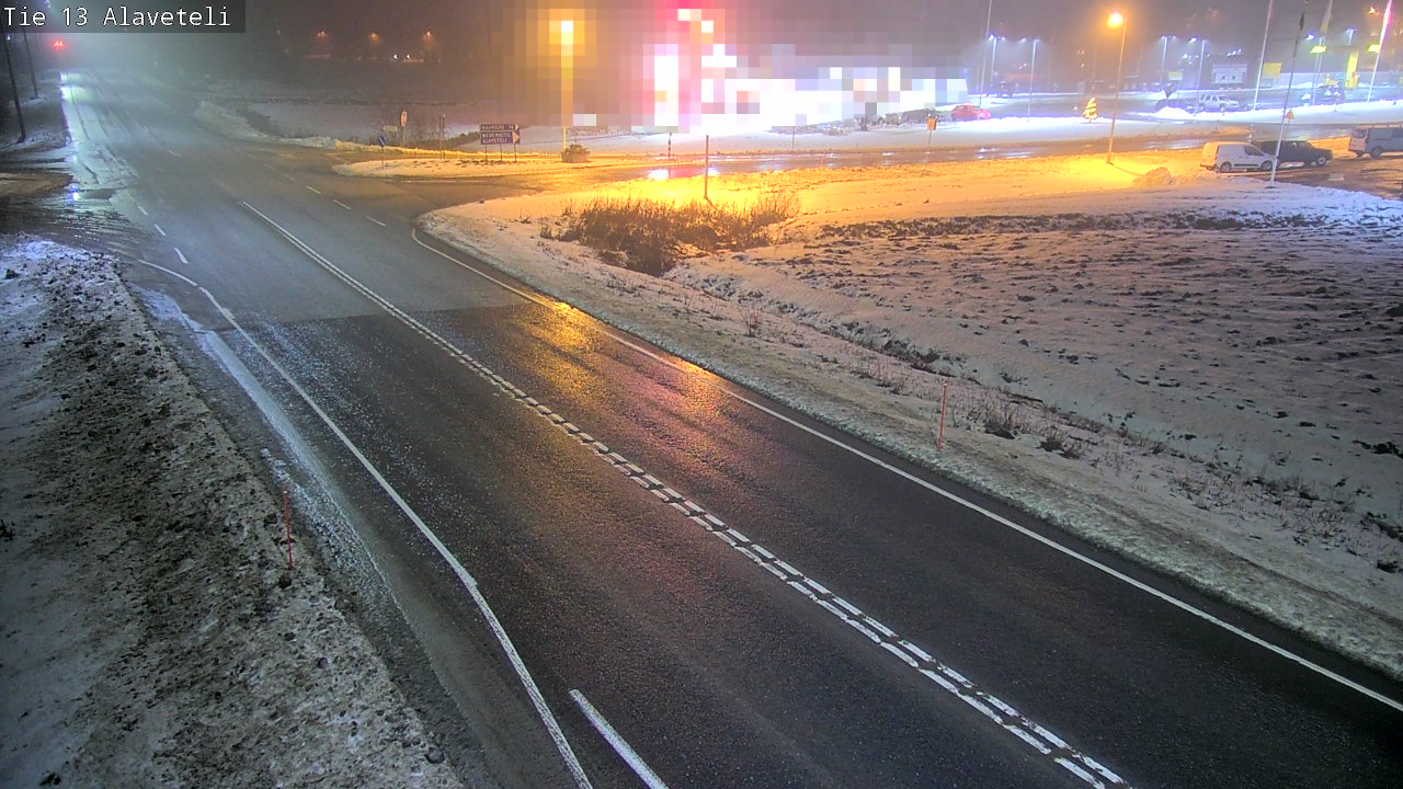 Weather Camera Image Väg 13 Kronoby Nedervetil, Kruunupyy, Pohjanmaa