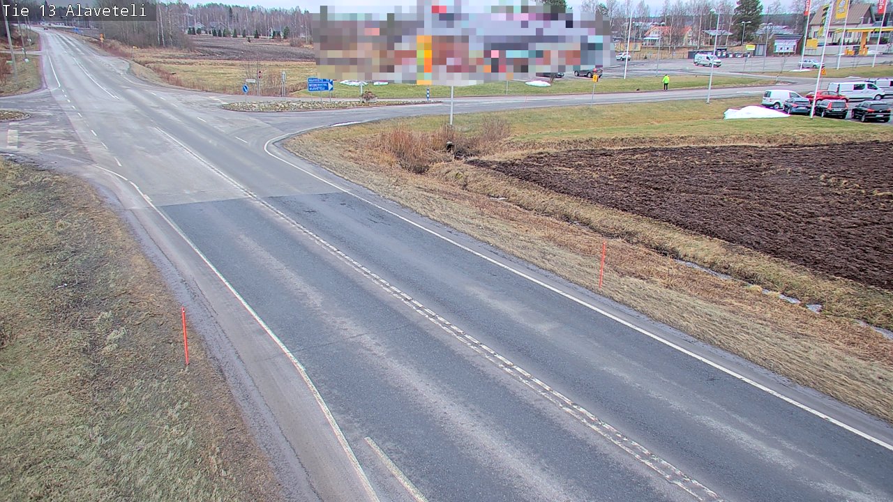 Weather Camera Image Road 13 Kruunupyy Alaveteli, Kruunupyy, Pohjanmaa