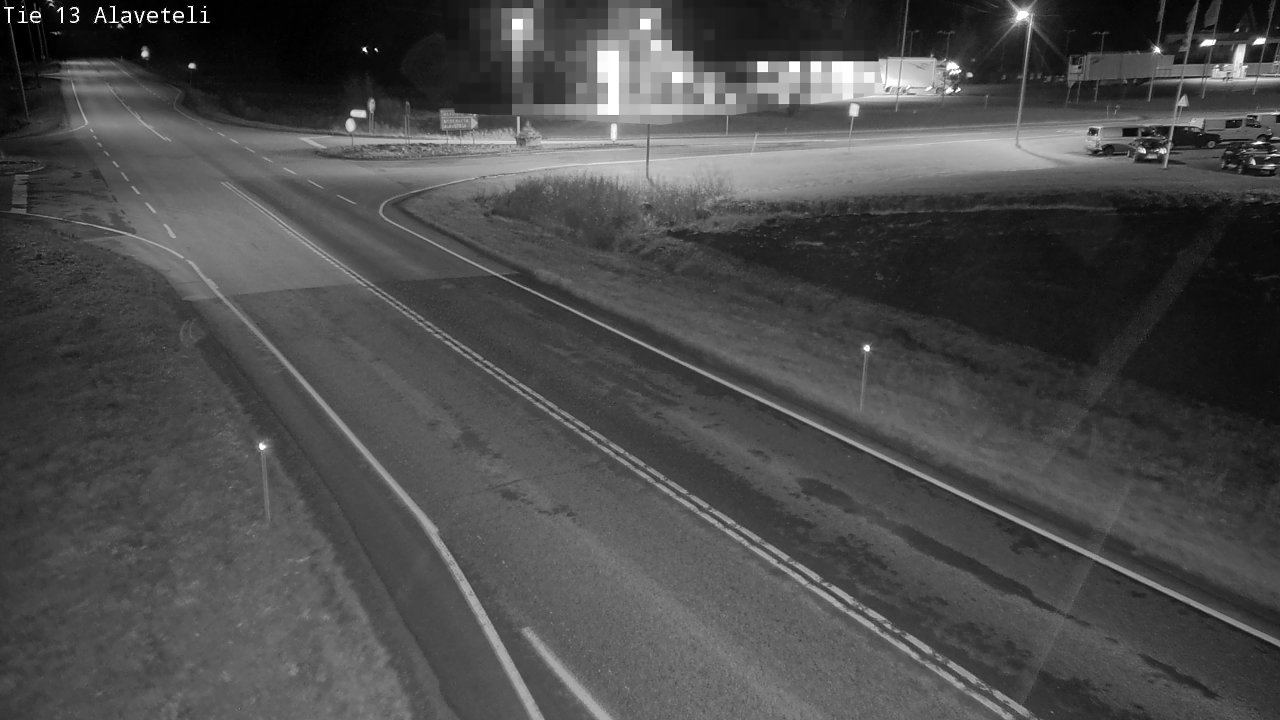 Weather Camera Image Väg 13 Kronoby Nedervetil, Kruunupyy, Pohjanmaa