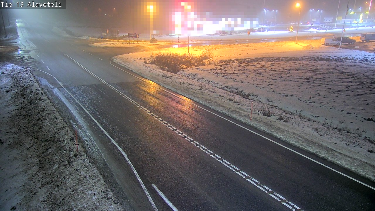 Weather Camera Image Väg 13 Kronoby Nedervetil, Kruunupyy, Pohjanmaa