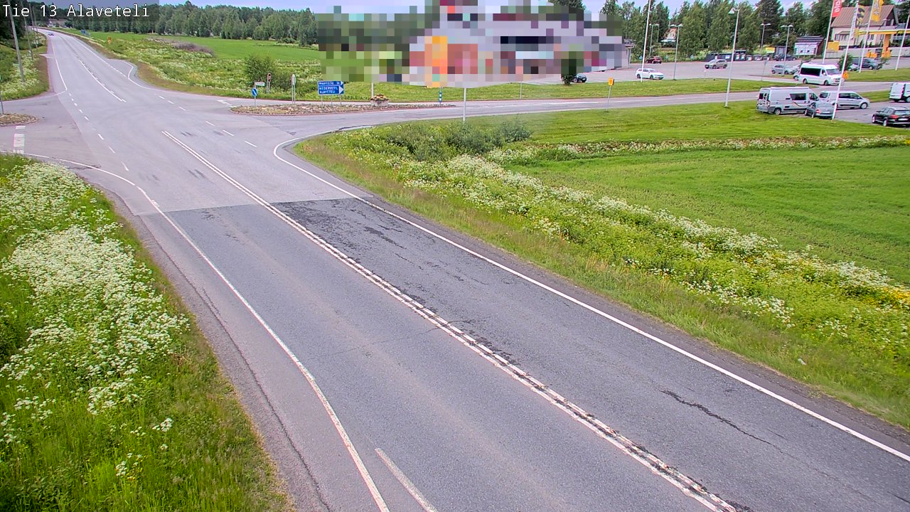 Weather Camera Image Road 13 Kruunupyy Alaveteli, Kruunupyy, Pohjanmaa