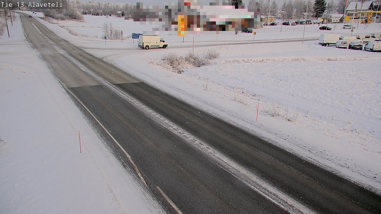 Weather Camera Image Väg 13 Kronoby Nedervetil, Kruunupyy, Pohjanmaa