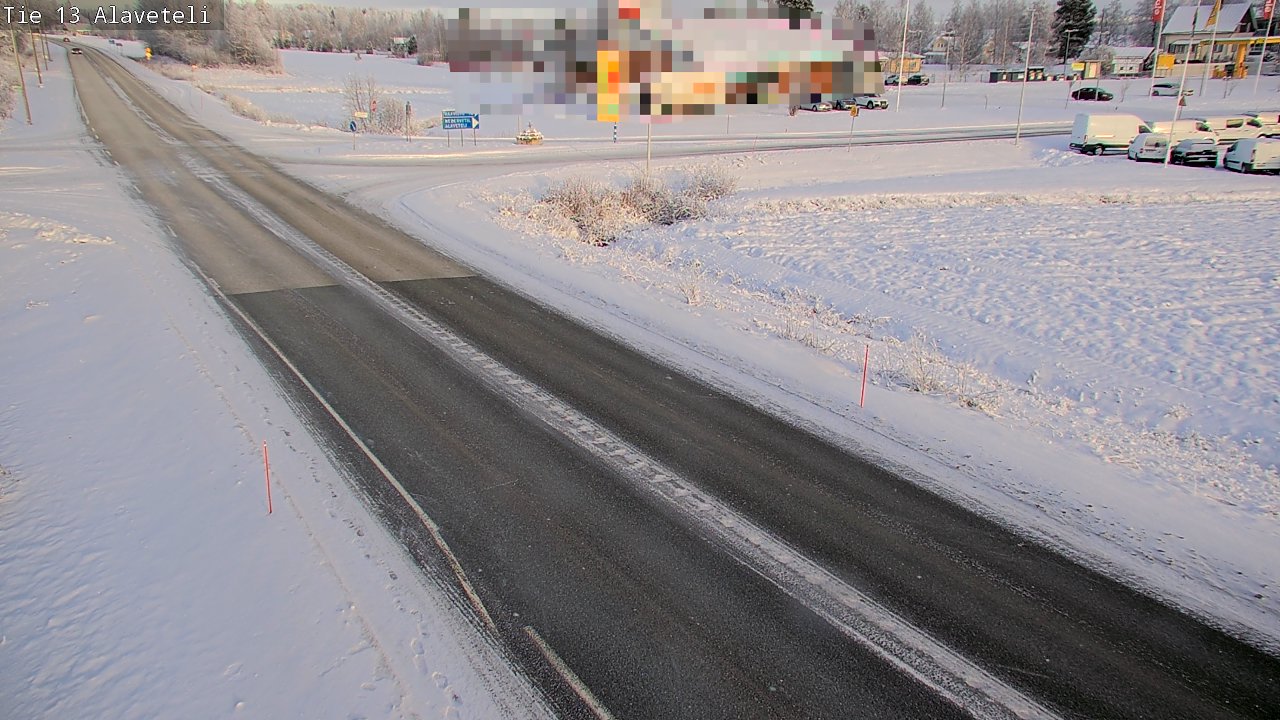 Weather Camera Image Väg 13 Kronoby Nedervetil, Kruunupyy, Pohjanmaa