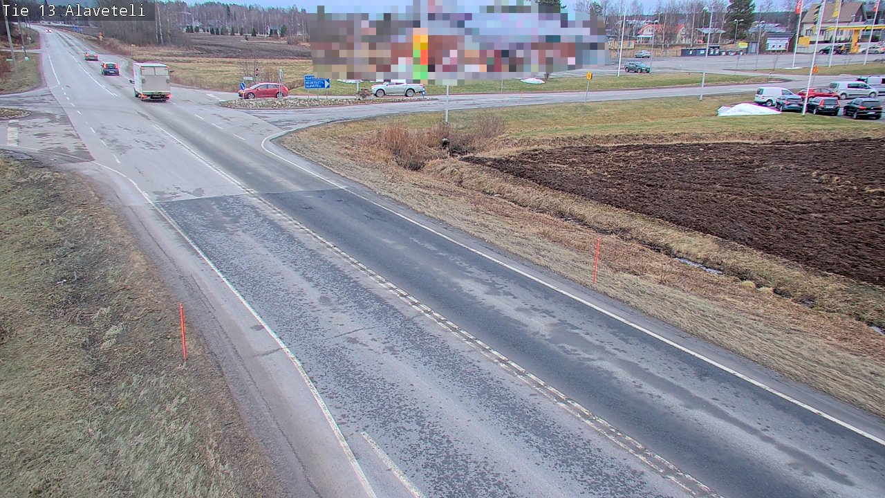 Weather Camera Image Väg 13 Kronoby Nedervetil, Kruunupyy, Pohjanmaa