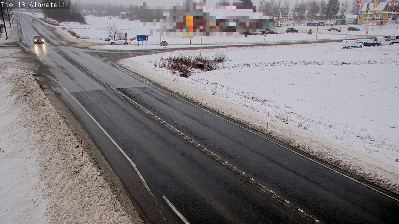 Weather Camera Image Väg 13 Kronoby Nedervetil, Kruunupyy, Pohjanmaa